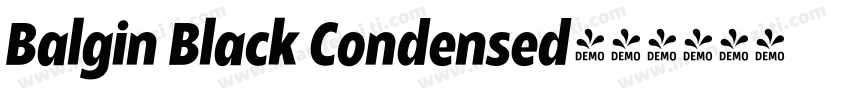 Balgin Black Condensed字体转换